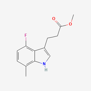 Methyl 3-(4-Fluoro-7-methyl-3-indolyl)propanoate