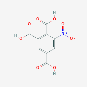 molecular formula C9H5NO8 B13702867 6-Nitrobenzene-1,2,4-tricarboxylic acid 