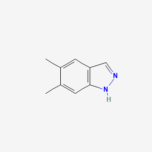 molecular formula C9H10N2 B1370287 5,6-二甲基-1H-吲唑 CAS No. 700-99-2