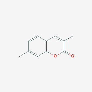 molecular formula C11H10O2 B13702872 3,7-Dimethyl-2H-1-benzopyran-2-one CAS No. 89228-71-7