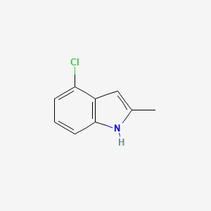 molecular formula C9H8ClN B1370288 4-Chloro-2-methyl-1H-indole CAS No. 6127-16-8
