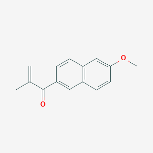 molecular formula C15H14O2 B13702893 1-(6-Methoxy-2-naphthyl)-2-methyl-2-propenone 