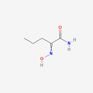 molecular formula C5H10N2O2 B13702937 2-Hydroxyiminopentanamide 