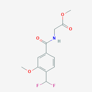 Methyl 2-[4-(Difluoromethyl)-3-methoxybenzamido]acetate