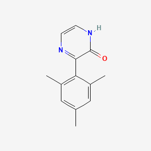 molecular formula C13H14N2O B13702963 3-Mesitylpyrazin-2(1H)-one 