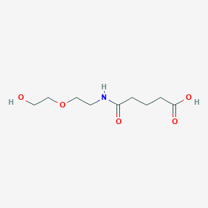 molecular formula C9H17NO5 B13702964 5-((2-(2-Hydroxyethoxy)ethyl)amino)-5-oxopentanoic acid 