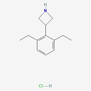 molecular formula C13H20ClN B13702976 3-(2,6-Diethylphenyl)azetidine Hydrochloride 