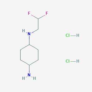 molecular formula C8H18Cl2F2N2 B13702979 cis-N1-(2,2-Difluoroethyl)-1,4-cyclohexanediamine Dihydrochloride 