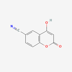 molecular formula C10H5NO3 B13703041 4-Hydroxy-2-oxo-2H-chromene-6-carbonitrile 