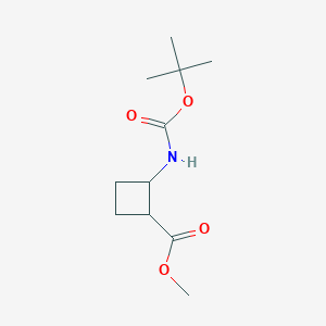 molecular formula C11H19NO4 B13703072 Methyl (1R,2S)-2-(Boc-amino)cyclobutanecarboxylate 