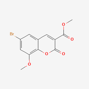 molecular formula C12H9BrO5 B13703094 Methyl 6-Bromo-8-methoxy-2-oxo-2H-chromene-3-carboxylate 