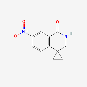 7-Nitrospiro[2,3-dihydroisoquinoline-4,1'-cyclopropane]-1-one