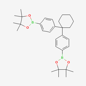 [Cyclohexane-1,1-diylbis(4,1-phenylene)]diboronic Acid Bis(pinacol) Ester