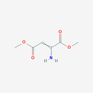 molecular formula C6H9NO4 B13703120 Dimethyl 2-Amino-2-butenedioate 