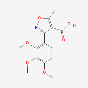 5-Methyl-3-(2,3,4-trimethoxyphenyl)isoxazole-4-carboxylic acid