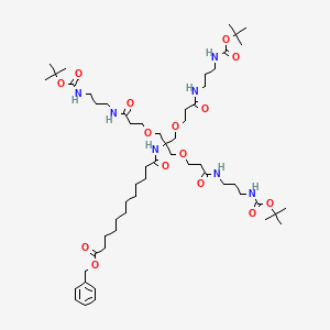 Benzyl 15,15-Bis(13,13-dimethyl-5,11-dioxo-2,12-dioxa-6,10-diazatetradecyl)-2,2-dimethyl-4,10,17-trioxo-3,13-dioxa-5,9,16-triazaoctacosan-28-oate