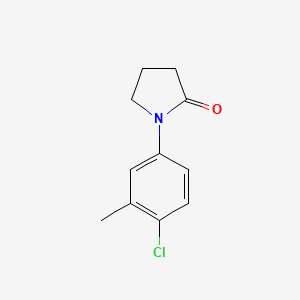 molecular formula C11H12ClNO B13703286 1-(4-Chloro-3-methylphenyl)-2-pyrrolidinone 