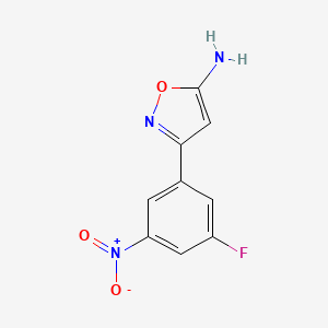 3-(3-Fluoro-5-nitrophenyl)isoxazol-5-amine