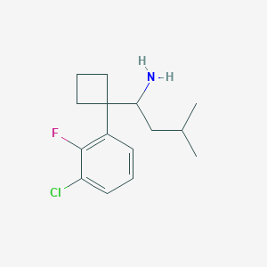 1-[1-(3-Chloro-2-fluorophenyl)cyclobutyl]-3-methyl-1-butylamine