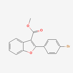 molecular formula C16H11BrO3 B13703346 Methyl 2-(4-Bromophenyl)benzofuran-3-carboxylate 