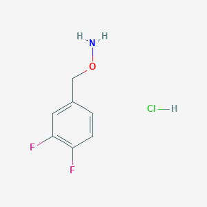 molecular formula C7H8ClF2NO B13703381 o-(3,4-Difluorobenzyl)hydroxylamine hydrochloride 