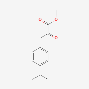 molecular formula C13H16O3 B13703389 Methyl 3-(4-isopropylphenyl)-2-oxopropanoate 