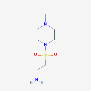 molecular formula C7H17N3O2S B1370345 2-[(4-Methylpiperazin-1-YL)sulfonyl]ethanamine CAS No. 36241-57-3