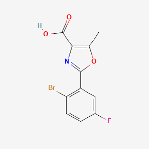 2-(2-Bromo-5-fluorophenyl)-5-methyloxazole-4-carboxylic Acid