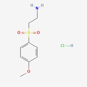 molecular formula C9H14ClNO3S B1370346 2-(4-Methoxy-benzenesulfonyl)-ethylamine hydrochloride CAS No. 1093405-08-3