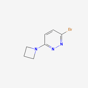 molecular formula C7H8BrN3 B13703469 3-(1-Azetidinyl)-6-bromopyridazine CAS No. 1049729-87-4