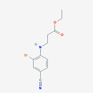 Ethyl 3-[(2-Bromo-4-cyanophenyl)amino]propanoate