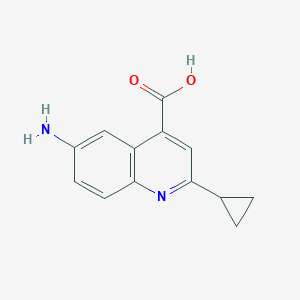 6-Amino-2-cyclopropylquinoline-4-carboxylic Acid