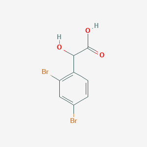 molecular formula C8H6Br2O3 B13703547 2,4-Dibromomandelic acid 