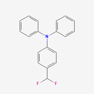 molecular formula C19H15F2N B13703626 4-(Difluoromethyl)-N,N-diphenylaniline 