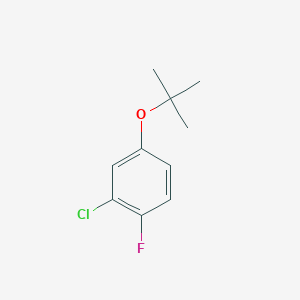 molecular formula C10H12ClFO B13703641 4-(tert-Butoxy)-2-chloro-1-fluorobenzene 