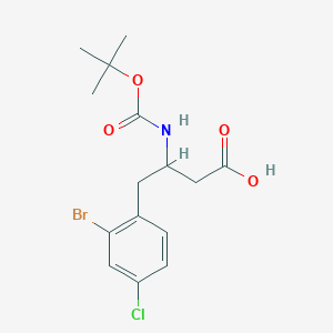 3-(Boc-amino)-4-(2-bromo-4-chlorophenyl)butyric Acid