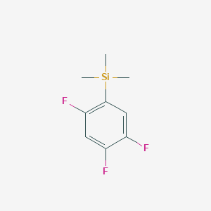 molecular formula C9H11F3Si B13703650 Trimethyl(2,4,5-trifluorophenyl)silane 