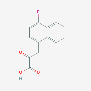 molecular formula C13H9FO3 B13703670 3-(4-Fluoro-1-naphthyl)-2-oxopropanoic Acid 