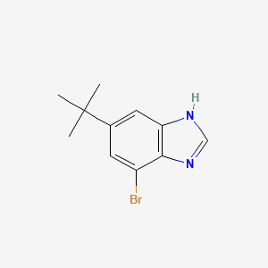 molecular formula C11H13BrN2 B13703684 4-Bromo-6-(tert-butyl)benzimidazole 