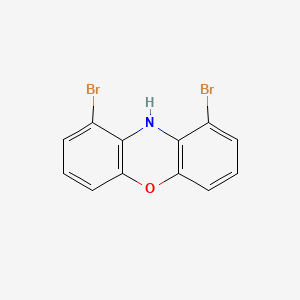 molecular formula C12H7Br2NO B13703699 1,9-Dibromo-10H-phenoxazine 