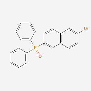 molecular formula C22H16BrOP B13703709 (6-Bromo-2-naphthyl)diphenylphosphine Oxide 