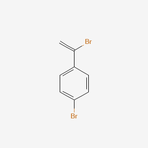 molecular formula C8H6Br2 B13703712 Benzene, 1-bromo-4-(1-bromoethenyl)- CAS No. 69151-18-4