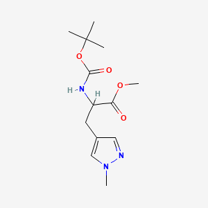 Methyl 2-(tert-butoxycarbonylamino)-3-(1-methylpyrazol-4-yl)propanoate