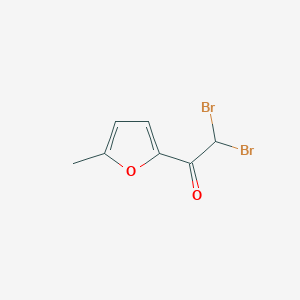 molecular formula C7H6Br2O2 B13703728 2,2-Dibromo-1-(5-methyl-2-furyl)ethanone 