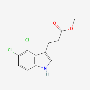 molecular formula C12H11Cl2NO2 B13703735 Methyl 3-(4,5-Dichloro-3-indolyl)propanoate 