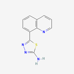 2-Amino-5-(8-quinolyl)-1,3,4-thiadiazole