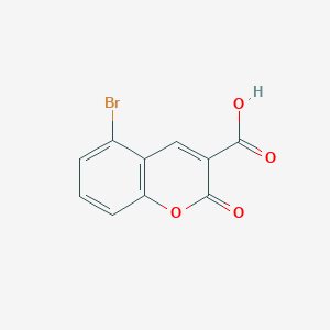 molecular formula C10H5BrO4 B13703778 5-bromo-2-oxo-2H-chromene-3-carboxylic acid 