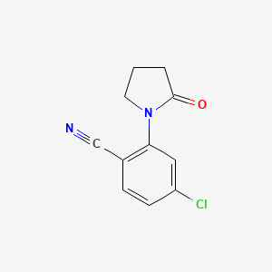 4-Chloro-2-(2-oxo-1-pyrrolidinyl)benzonitrile