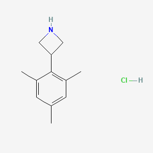 molecular formula C12H18ClN B13703841 3-Mesitylazetidine Hydrochloride 