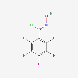 molecular formula C7HClF5NO B13703866 2,3,4,5,6-Pentafluoro-N-hydroxybenzimidoyl Chloride 